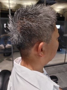 グレイヘアベリーショート - Men's only salon BRUNO掲載