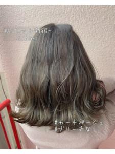 【W-ワット-原宿店】切りっぱなしロブ×カーキグレージュ！ - W(ワット)原宿店掲載