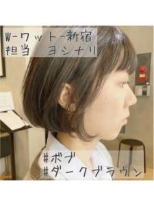 W-ワット-原宿店＊韓国風ボブ×ダークブラウン - W(ワット)原宿店掲載