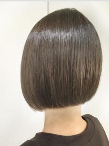 切りっぱなしボブ　アッシュグレージュ - Hair studio Olive 心斎橋店掲載