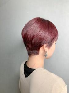 ☆ファッション性重視☆ショート×ワインレッド☆ - W(ワット)原宿店掲載