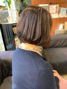 丸みショートボブ/ショート/前下がり/白髪染め/40代50代 - QUALIS 上福岡店掲載