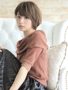 フェミニンカールショートボブ