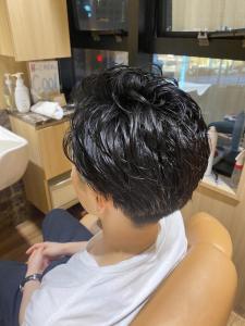 ツーブロックおしゃれパーマ - ヘアーモードキクチ 三越前店掲載