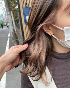 ミルクティーベージュ/グレージュ　インナーカラー - ACT 十条店掲載