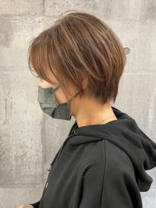 【amule hair】脱白髪染め☆ハイライトショートボブ - amule hair掲載