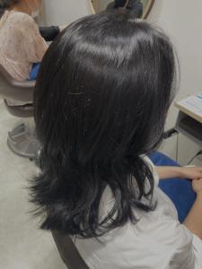 三軒茶屋_レディース_ブルーブラック_セミロング_ヨシンモリ - HAIR & MAKE EARTH 三軒茶屋店掲載
