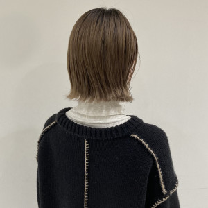 三軒茶屋_レディース_切りっぱなしボブ_ブロンド_ベージュ - HAIR & MAKE EARTH 三軒茶屋店掲載