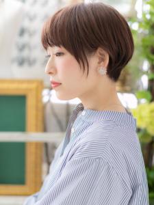 ピンクブラウン艶カラー小顔前下がりショート　ニュアンスカラー - COVER HAIR bliss志木南口駅前店掲載