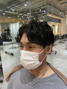 センターパート×ニュアンスパーマ - QOL mens salon 立川掲載