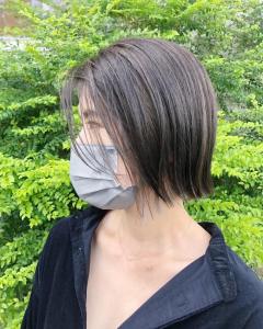 コンパクトボブにハイライト - 半個室型美容室 Sourire 春日千歳町店掲載