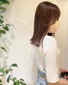 ～大人女性のくすみピンクラベンダーカラー～ - 福岡 オーガニックカラー miroa掲載