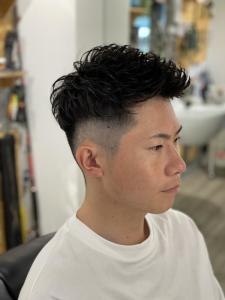 刈り上げ　ベリーショート　ソフトモヒカン　フェード風　パーマ - ドルクス日本橋掲載