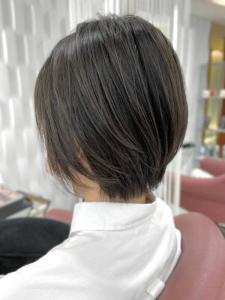 白髪染め/30代40代50代/ショートカット/ダークアッシュ - QUALIS 上福岡店掲載