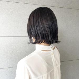外ハネボブ　ブルーブラックカラー - 半個室型美容室 Sourire 春日店掲載