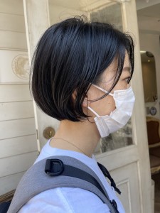 大人女子人気丸みナチュラルショートボブ梅ヶ丘美容室 - CHAINON掲載