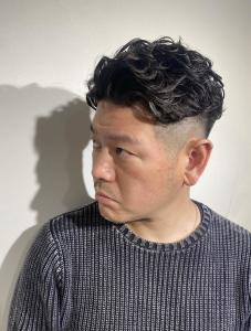 三越前30代40代50代ワイルドかきあげ　メンズパーマ  - ドルクス日本橋掲載