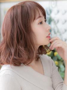 大人かわいいレッドブラウン小顔ヨシンモリ　ミルクティピンク - COVER HAIR bliss志木南口駅前店掲載