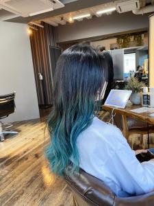 恵比寿バレイヤージュ・エメラルドグリーン - egerie掲載