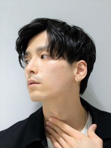 アップバング　ツーブロック　ツイストパーマ - THIS IS BARBER 2nd掲載