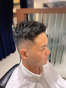 くせ毛ショート/フェード/ツーブロック刈り上げ【銀座】<理容 - N.BARBER GINZA【エヌドットバーバー銀座】掲載