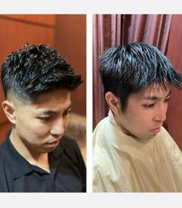 銀座理容室　BeforeAfter アイロンパーマ　フェード - ヘアーモードキクチ 銀座店掲載