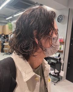 メンズミディアム　ミディアムパーマ　緩めパーマ - marju銀座掲載