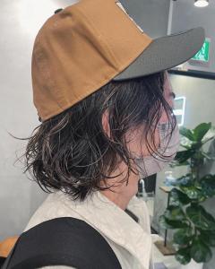 メンズミディアム　ミディアムパーマ　緩めパーマ - marju銀座掲載