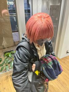 ピンクカラー　ピンクベージュ　ペールピンク　ミニボブ - ARCANA 明治神宮前 表参道 原宿掲載