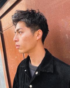 大人男子のソフトモヒカンショート - QOL mens salon 立川掲載