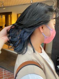 【Luccica】インナーカラー × ブルーブラック - Luccica hair&spa掲載