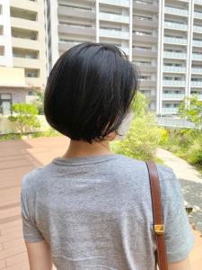 重めだけど重くないミニボブ - 半個室 rire hair 千早店掲載