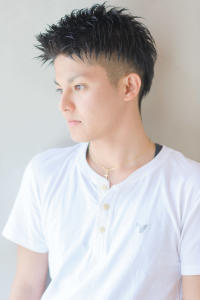 黒髪アップパングショート（短髪ツーブロック） - hair detail BOWTIE掲載