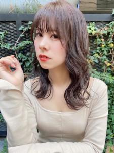 ラベンダーベージュ×透け感ハイライト - terrace hair & botanical掲載
