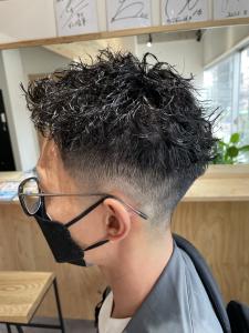 ベリーショート×ツイストパーマ - QOL mens salon 立川掲載
