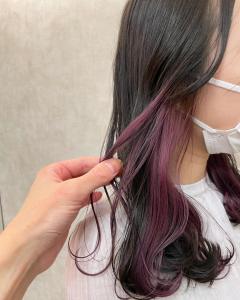 ピンクパープル/インナーカラー/イヤリングカラー - ACT 表参道店掲載