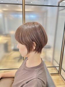 【篠原】丸みショートとグレージュハイライト - PORT掲載