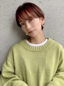 耳掛けショートスタイル×ピンクベージュ - Toiro 自由が丘掲載
