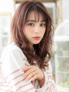アッシュピンク韓国風小顔ウェットスタイル　グレージュカラー - COVER HAIR bliss 上尾西口店掲載