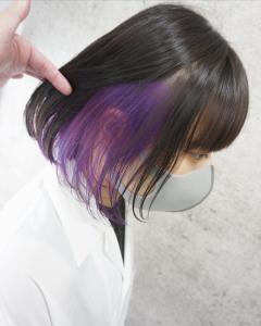 アッシュグレー×カラーバターバイオレット - hair teria ryu 大塚掲載