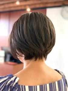 ショートボブ/ショートカット/40代50代60代/丸み/グラ - QUALIS 上福岡店掲載
