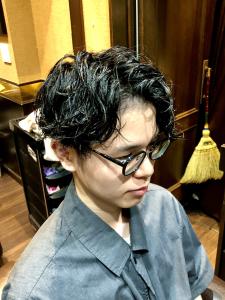 センターパート　メンズパーマ　スパイラルパーマ　大宮 - ヒロ銀座BARBER SHOP 大宮店掲載