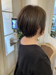 大人女子◎丸みショート絶壁解消大人ショートボブ梅ヶ丘美容室 - CHAINON掲載