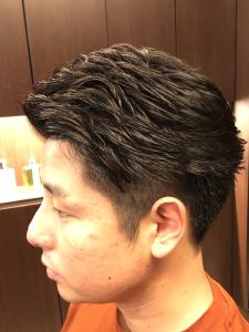 抜群のシルエット☆オシャレ七三☆ - ヘアサロン大野 Barbier店掲載
