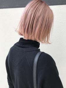 【Lolonois池田】フレンチボブ×ピンクハイベージュ - Lolonois池田掲載