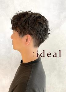 センターパートで、大人メンズのセクシーパーマ☆ - :ideal心斎橋店 ～髪質改善・白髪染め・ヘッドスパ～掲載