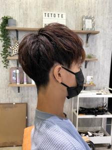 【tetote飛鳥のサロンスタイル】刈り上げゆるマッシュ - tetote 門戸厄神店掲載