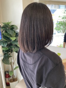 うる艶暗髪透明感カラーナチュラルセミディ30代40代梅ヶ丘美 - CHAINON掲載
