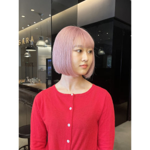 ホワイトピンクラベンダー/ショート/SARA@ユーヘイ - SARA BEAUTY×LIFESTYLE掲載