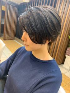 前下がり/ショートカット/白髪染め/ダークブラウン/40代 - QUALIS 上福岡店掲載